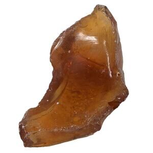 Amber Art Glass Cullet Translucent Slag Glass Suncatcher #5XL201